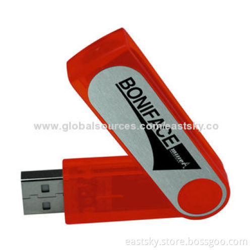 Swivel Style USB Drive, Wholesale, Capless Swivel Twist, Two-year WarrantyNew